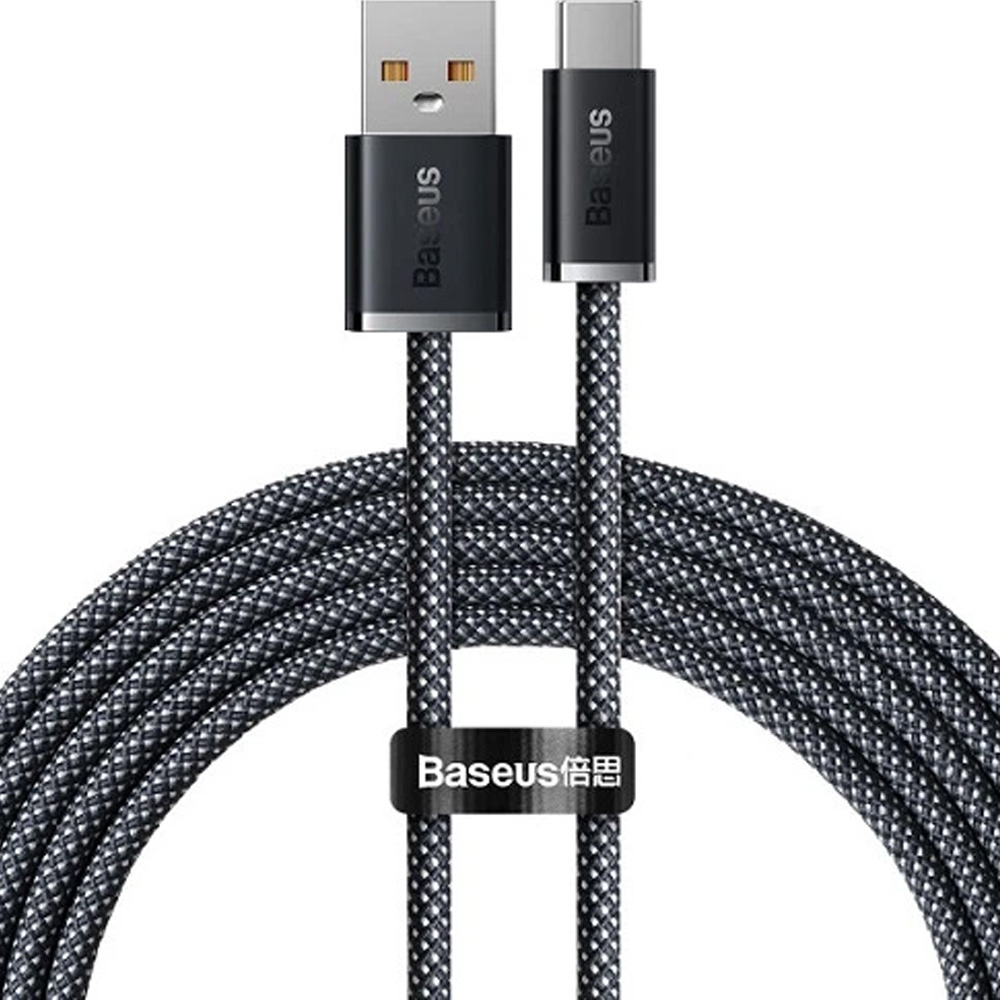 Кабель BASEUS USB - USB Type-C 2 м Dynamic Series Grey (CALD000716)