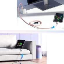 Кабель ESSAGER USB-C - USB-C 100W 1.0 м Pink (EXCTT1-WL04-P)