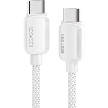 Кабель ESSAGER USB-C - USB-C 100W 2.0 м White (EXCTT1-WLA02-P)