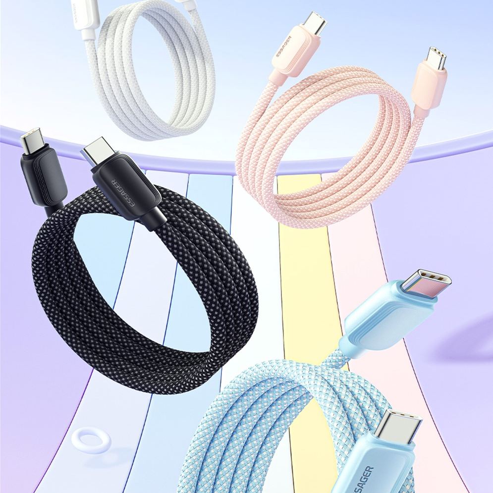 Заказать Кабель ESSAGER USB-C - USB-C 100W 3.0 м Black (EXCTT1-WLC01-P)