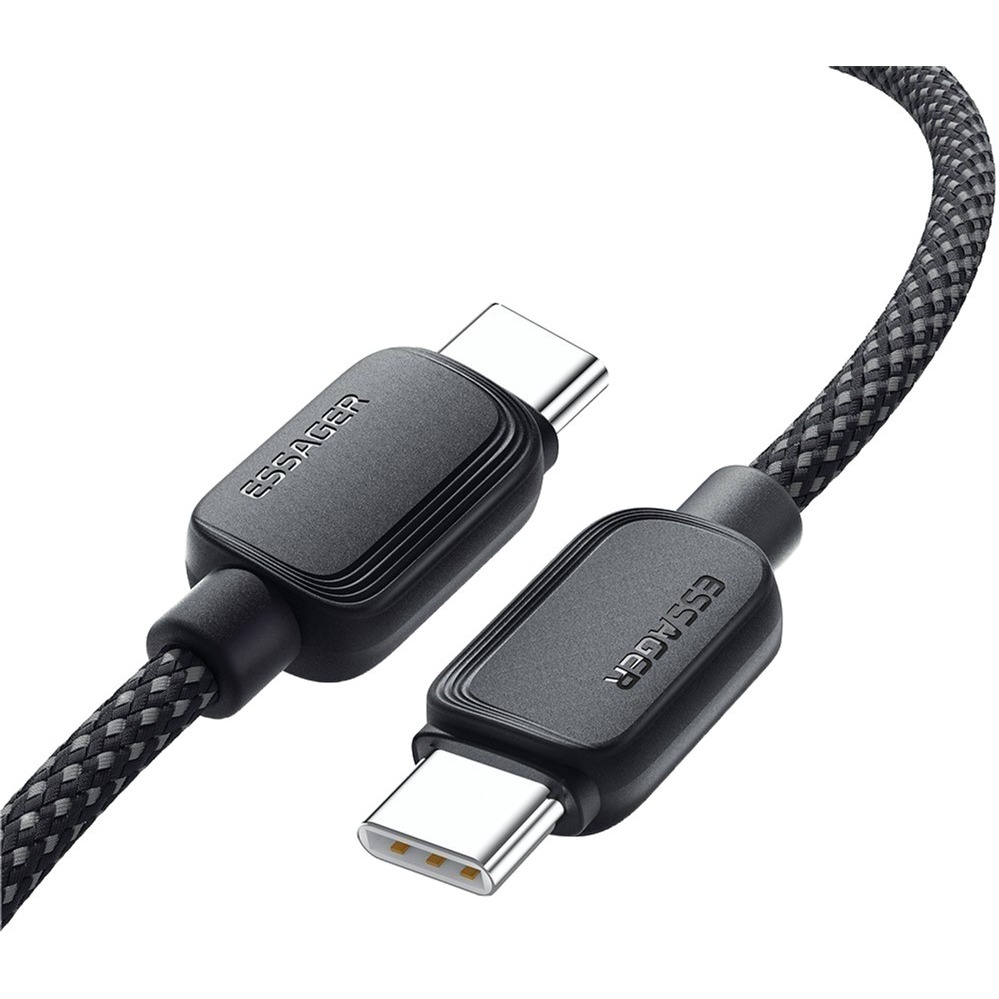Кабель ESSAGER USB-C - USB-C 100W 3.0 м Black (EXCTT1-WLC01-P) Длина 3