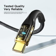 Кабель ESSAGER USB 2.0 AM - USB-C 2.0 м 7A Black (EXCT-XJA01-P)