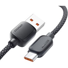 Кабель ESSAGER USB 2.0 AM - USB-C 100W 3.0 м Black (EXC7A-WLC01-P)