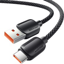 Кабель ESSAGER USB 2.0 AM - USB-C 100W 3.0 м Black (EXC7A-WLC01-P)
