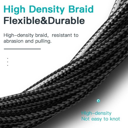 Изображение Кабель ESSAGER USB Type-C - USB Type-C 100W 2 м Black (ES-XCTT1-YDA01)