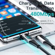 Кабель ESSAGER USB Type-C - USB Type-C 100W 2 м Black (ES-XCTT1-YDA01)