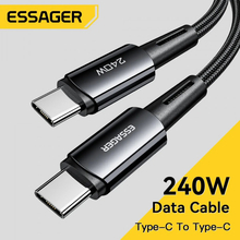 Кабель ESSAGER USB Type-C - USB Type-C 240W 1 м Black (EXCTT3-CG0G-P)