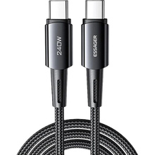Кабель ESSAGER USB Type-C - USB Type-C 240W 1 м Black (EXCTT3-CG0G-P)