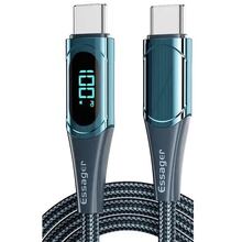 Кабель ESSAGER USB Type-C - USB Type-C 100W 2 м Blue (ES-XCTT1-YDA03)