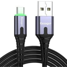 Кабель ESSAGER USB - USB Type-C 2 м Black (EXCT-XGA0G)
