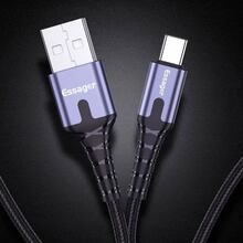 Кабель ESSAGER USB - USB Type-C 2 м Black (EXCT-XGA0G)