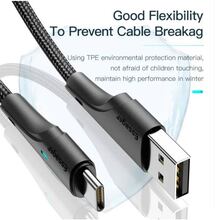 Кабель ESSAGER USB - USB Type-C 3 м Black (EXCT-LSC01)