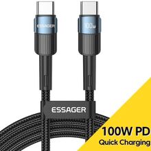 Кабель ESSAGER USB Type-C - USB Type-C 100W 2 м Blue (EXCTT1-XCA03)