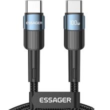 Кабель ESSAGER USB Type-C - USB Type-C 100W 2 м Blue (EXCTT1-XCA03)