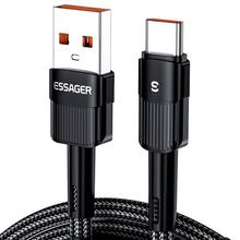 Кабель ESSAGER USB - USB Type-C 3 м Black (EXCT-XCC01)