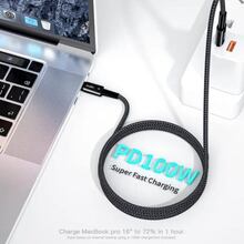 Кабель ESSAGER USB Type-C - USB Type-C 100W 1 м Black (EXCTT1-CG01)