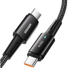 Кабель ESSAGER USB Type-C - USB Type-C 100W 1 м Black (EXCTT1-CG01)