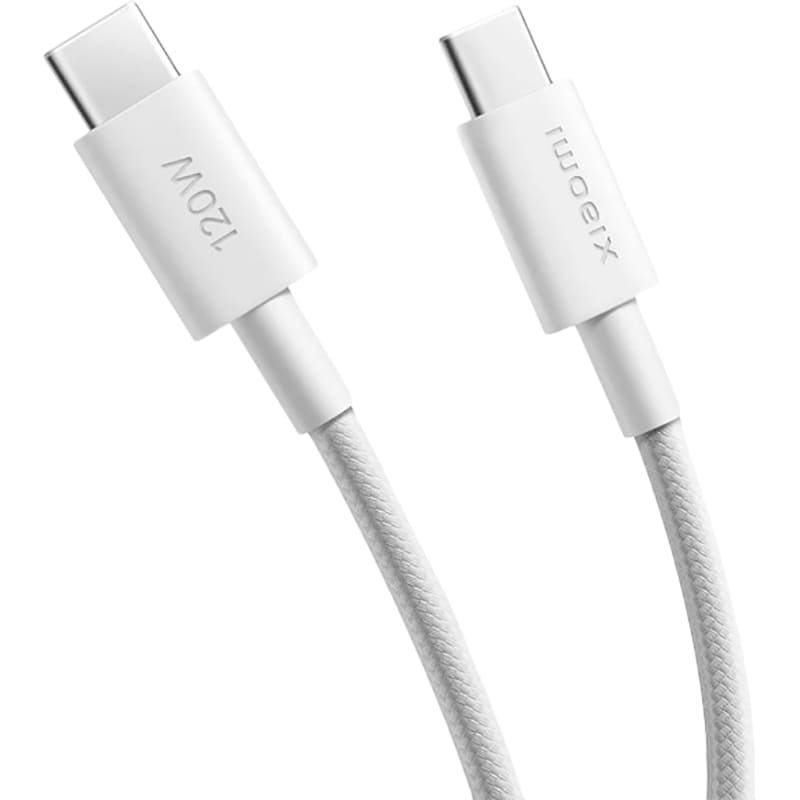 Кабель XIAOMI Braided USB Type-C - USB Type-C 6A 1 м White (BHR087KGL) Подсветка False