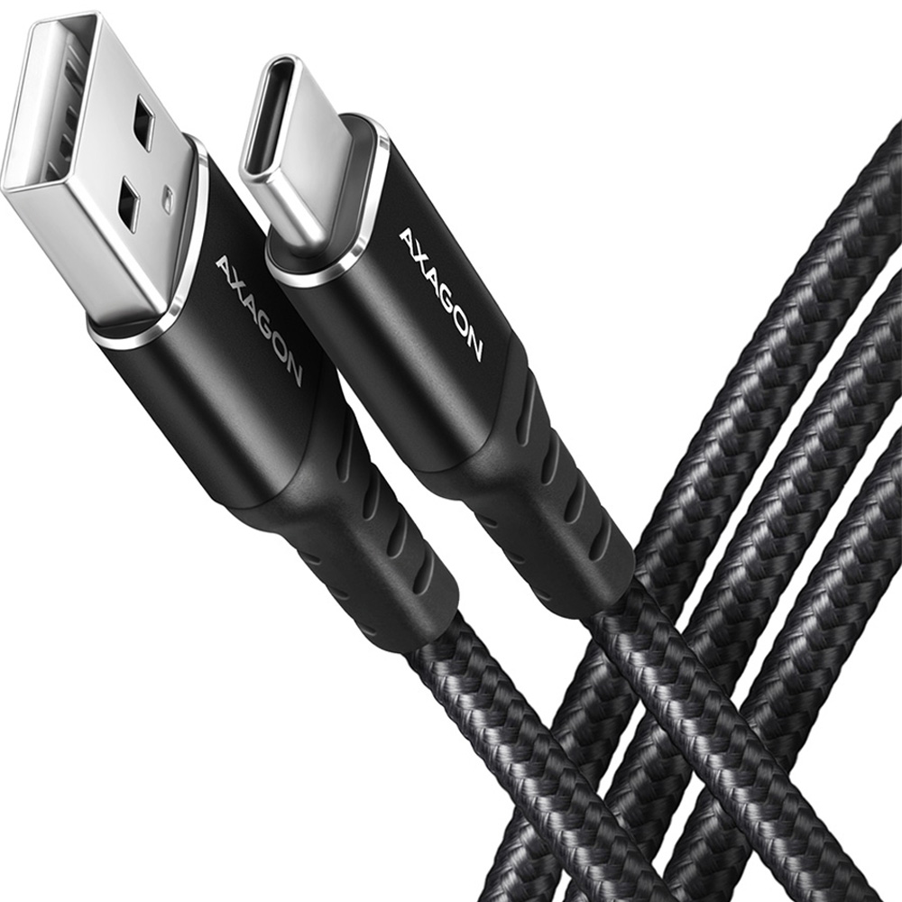 Кабель AXAGON USB Type-C - USB 2.0 1M Black (BUCM-AM10AB)