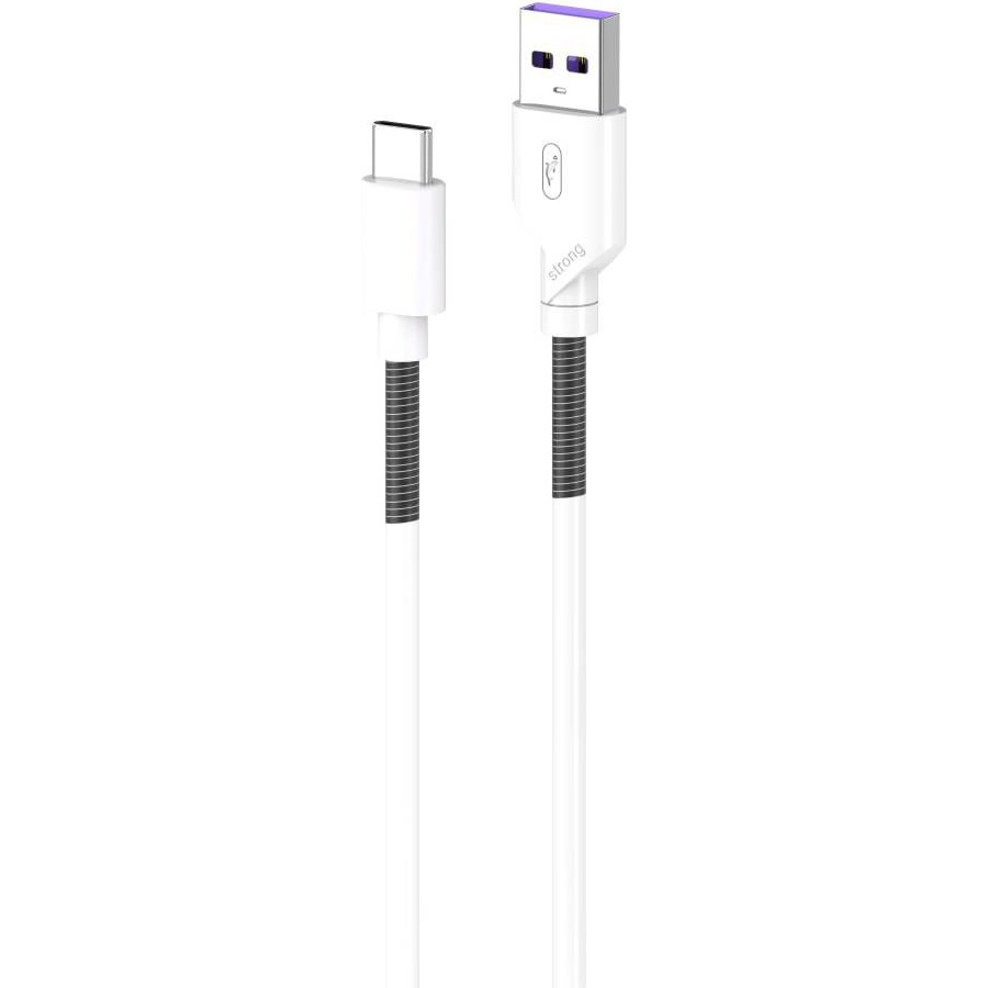 Кабель SKYDOLPHIN S27L Spring Anti-Brake USB - USB Type-C 1 м White (SDUSB-000610)