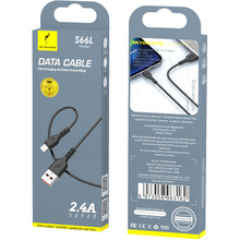 Кабель SKYDOLPHIN S66L USB - Lightning 1 м Black (SDUSB-000648)