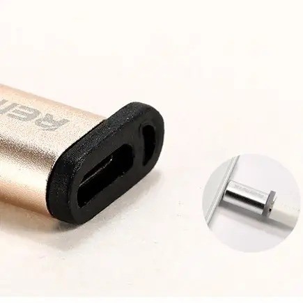 Адаптер REMAX RA-USB1 Feliz microUSB-USB Type-C Gold (6954851289807) Тип micro-USB - USB Type-С