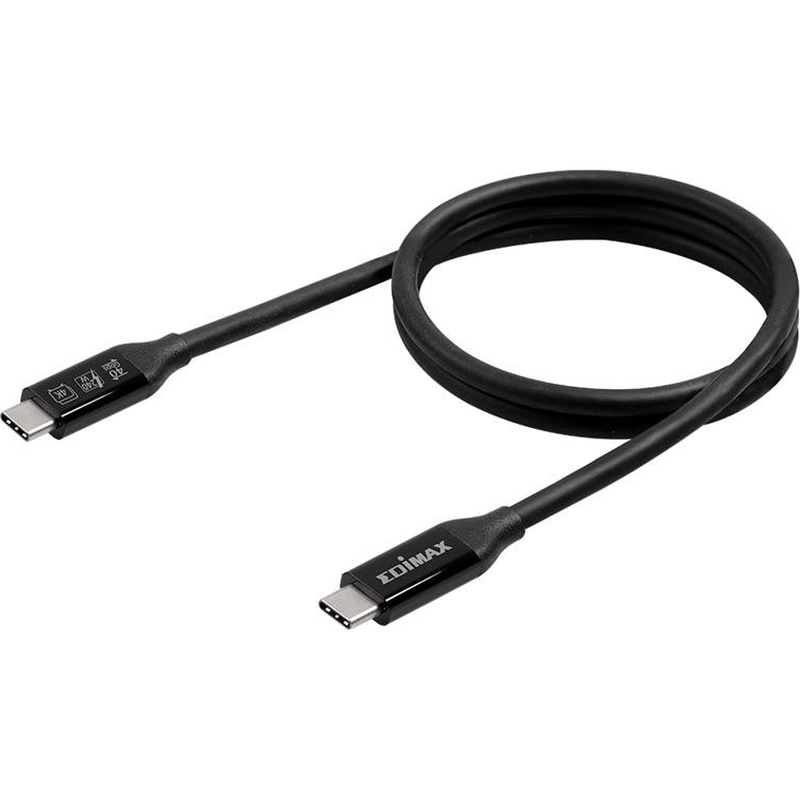 Кабель EDIMAX UC4 V2 USB Type-C - USB Type-C M/M Thunderbolt 3 1м Black (UC4-010TB) Тип USB Type-С - USB Type-С