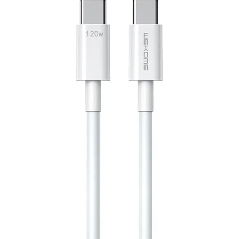 Кабель WK WDC-175 USB Type-C - USB Type-C M/M 1.2 м 20 W White (6941027640012)