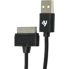 Кабель 2E USB 2.0 (Apple 30pin) Data/Charge 0.9m, Black (2E-CCTI01R-09B)