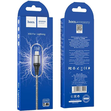 Кабель HOCO X50 Excellent USB - Lightning 1 м Grey (6931474734204)