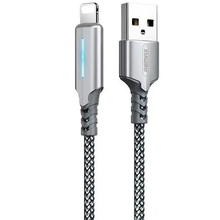 Кабель REMAX RC-123i Gonyu USB - Lightning M/M 2.4 A 1 м Silver (6972174151939)