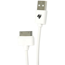 Кабель 2E USB 2.0 Apple 30pin Data/Charge 0.9m White (2E-CCTI01R-09W)