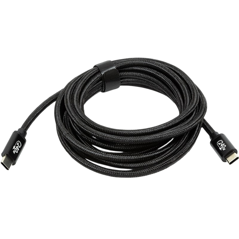 Кабель SAN GUAN USB Type-C - USB Type-C M/M PD 240W 3 м Black (CA914128) Тип USB Type-С - USB Type-С