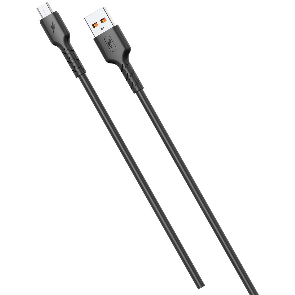 Кабель SKYDOLPHIN S07V TPE High Elastic Line USB - micro USB M/M 1 м Black (SDUSB-000598)