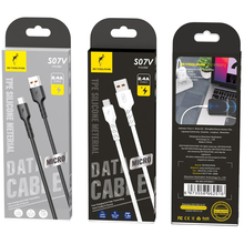 Кабель SKYDOLPHIN S07V TPE High Elastic Line USB - micro USB M/M 1 м Black (SDUSB-000598)