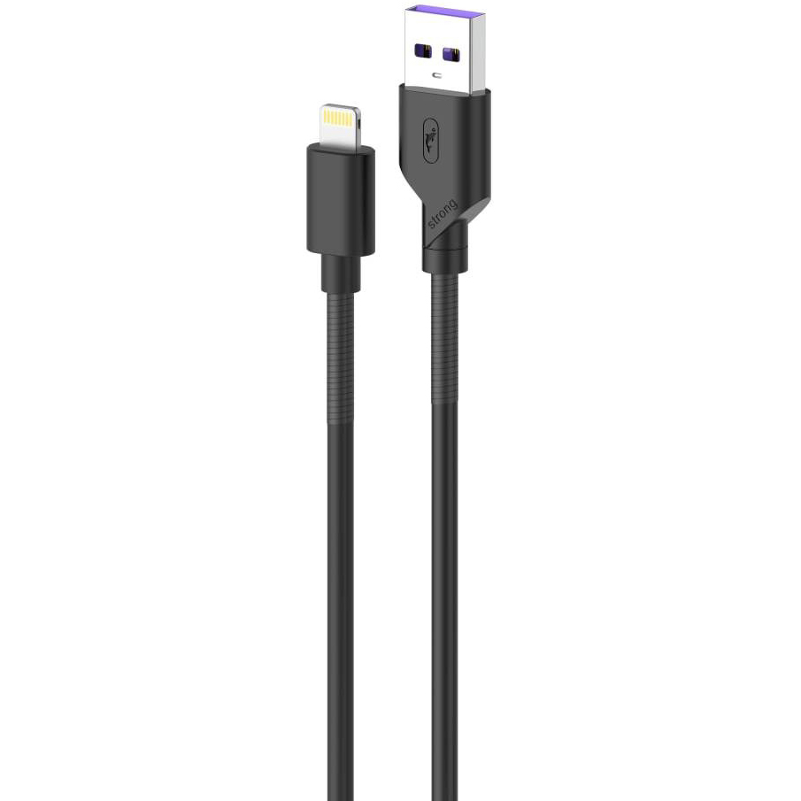 Кабель SKYDOLPHIN S27L Spring Anti-Brake USB - Lightning M/M 1 м Black (SDUSB-000609)