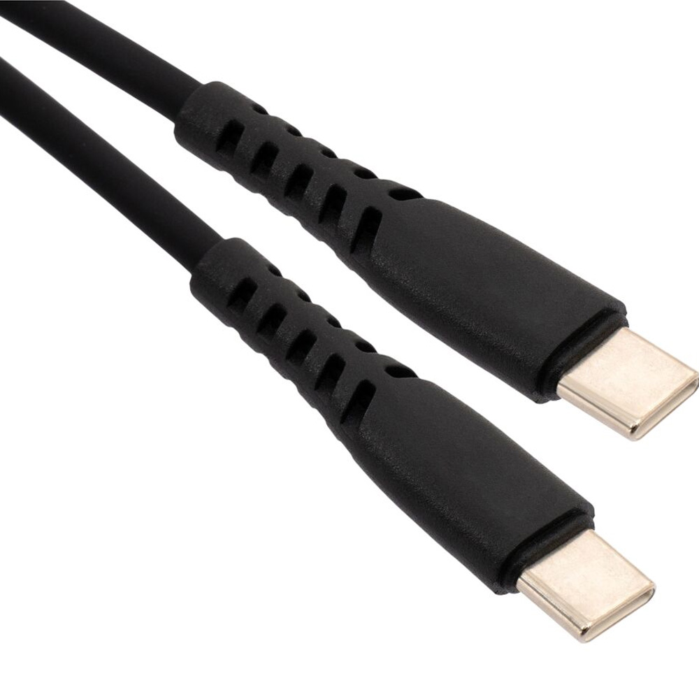 Кабель VINGA USB Type-C - USB Type-C 1.2m 60W Silicon Black (VCDCCC2612SB) Довжина 1.2