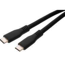 Кабель VINGA USB Type-C - USB Type-C 1.2m UBS3.2 Gen2 10G 100W Chip Silicon Black (VCPDCCC31012SB)