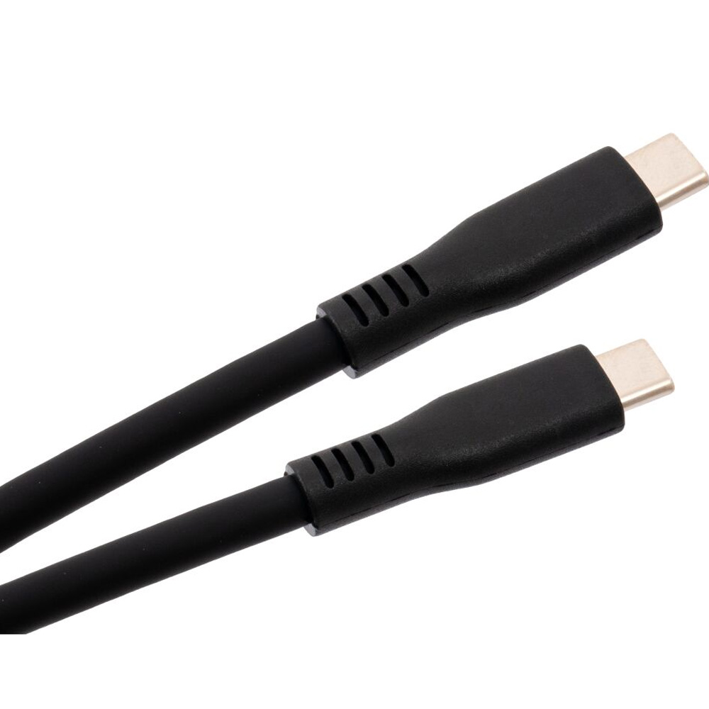Кабель VINGA USB Type-C - USB Type-C 1.2m UBS3.2 Gen2 10G 100W Chip Silicon Black (VCPDCCC31012SB) Тип USB Type-С - USB Type-С