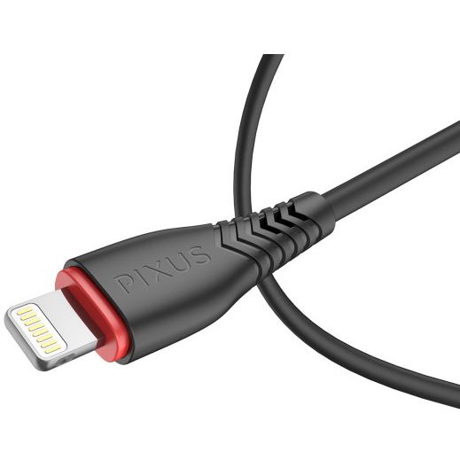 Кабель PIXUS Start USB - Lightning 1 м Black (4897058531350) Длина 1