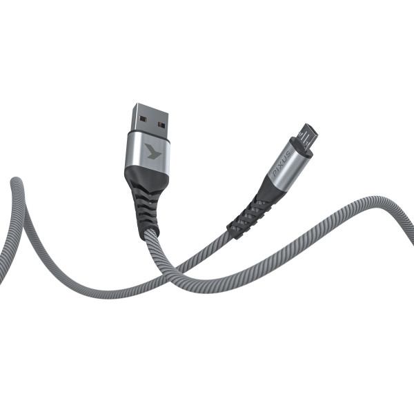 Кабель PIXUS Flex USB - Micro-USB 5P 1 м Gray (4897058531145)