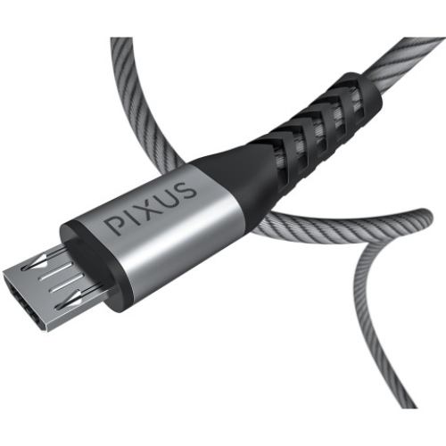Кабель PIXUS Flex USB - Micro-USB 5P 1 м Gray (4897058531145) Тип USB - micro-USB
