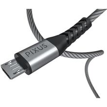 Кабель PIXUS Flex USB - Micro-USB 5P 1 м Gray (4897058531145)