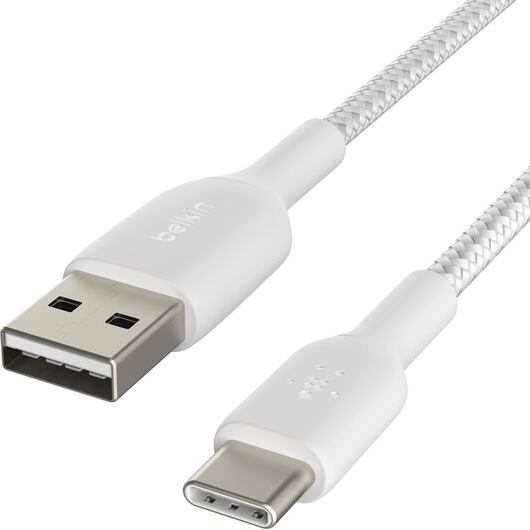 Кабель BELKIN USB - USB Type-C 1 м White (CAB002BT1MWH) Дополнительно мощность: 15 Вт
