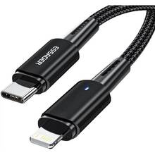 Кабель ESSAGER USB-C to Lightning 2м 20W Black (EXCTL-CGA01)