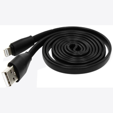 Кабель 2E USB 2.0 - Lightning Flat 1m Black (2E-CCTI03F-1B)