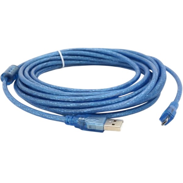 Кабель VOLTRONIC USB 2.0 AM to Micro 5P 5 м Blue (YT-AM/Mc-5B/05424)