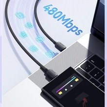 Кабель Essager Breeze USB-C to USB-C 100W 1м Black (EXCTT1-WL01-P)