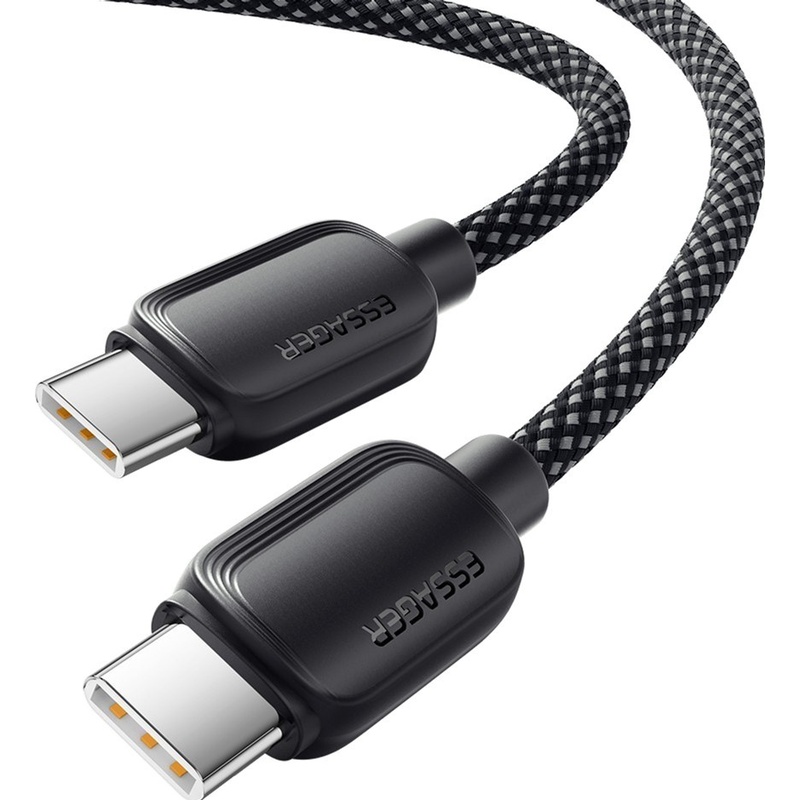 Кабель Essager Breeze USB-C to USB-C 100W 1м Black (EXCTT1-WL01-P) Тип USB Type-С - USB Type-С