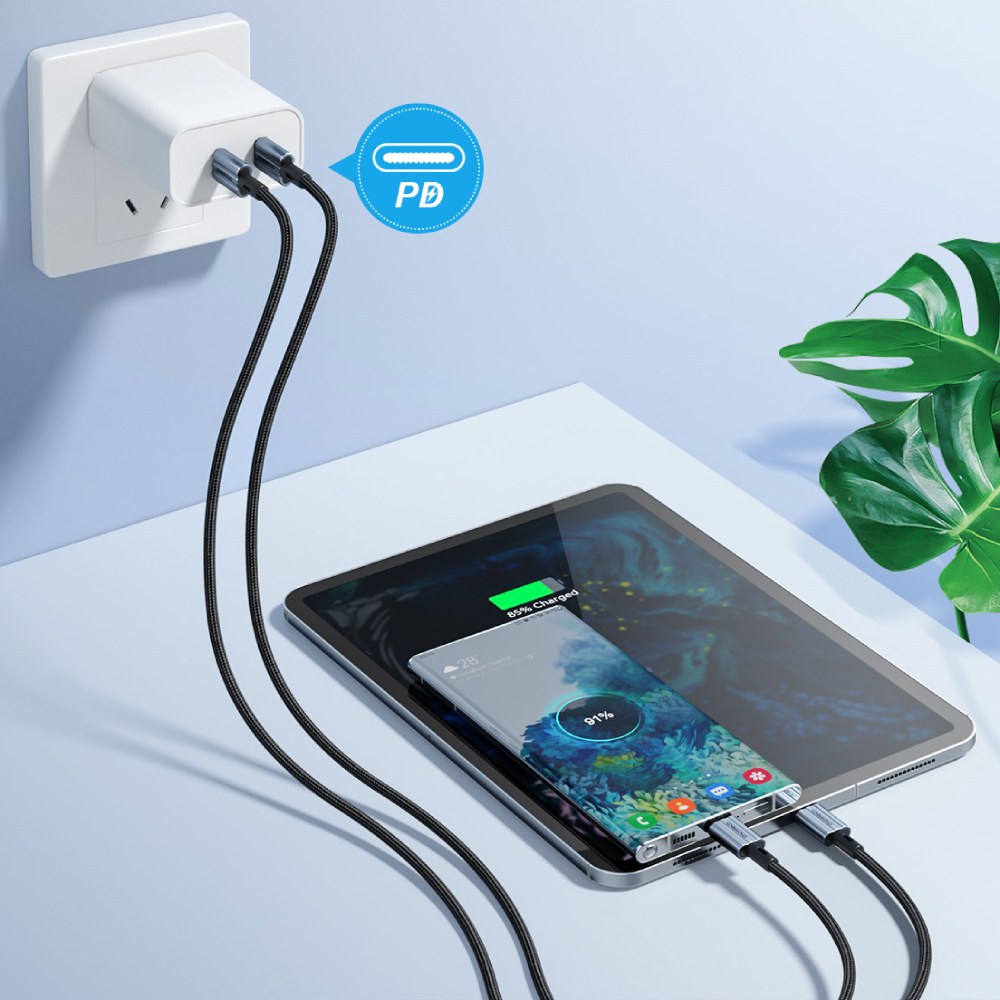 Кабель CHOETECH USB-C to USB-C PD60W 2 м Black (6932112105035) Тип USB Type-С - USB Type-С